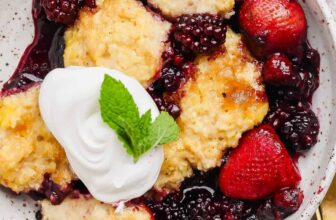 Mixed Berry Cobbler – Fit Foodie Finds