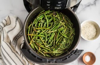 Crispy Air Fryer Frozen Green Beans – 15 Minutes