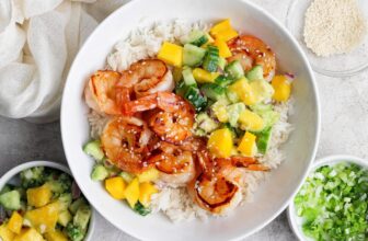 Hot Honey Shrimp Bowls (Easy Dinner Idea!)