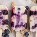 Blueberry Cheesecake Protein Popsicles – Fit Foodie Finds